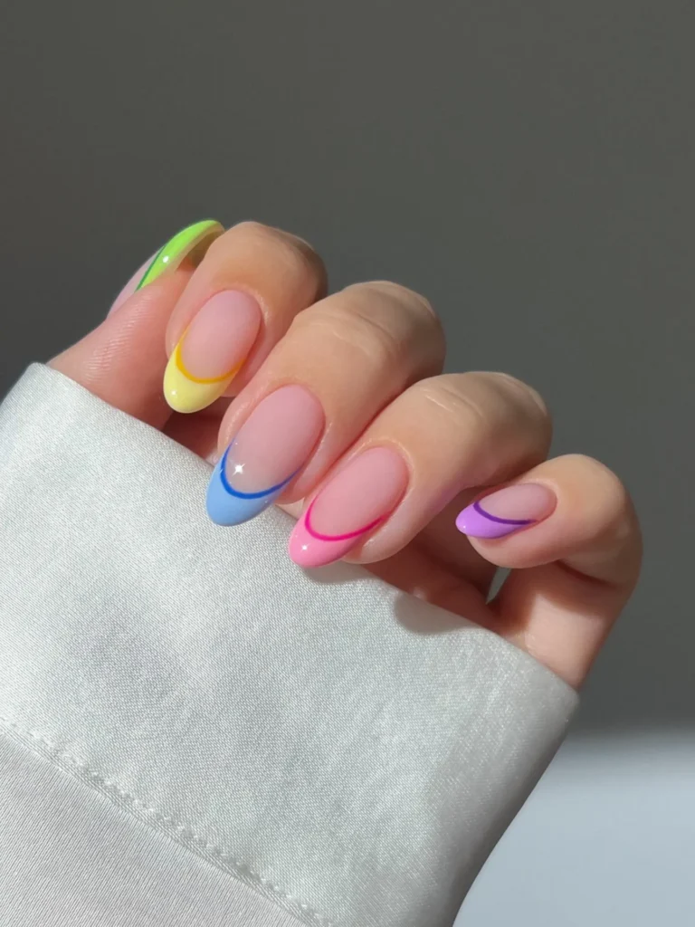 Fall French Tip Nail Ideas