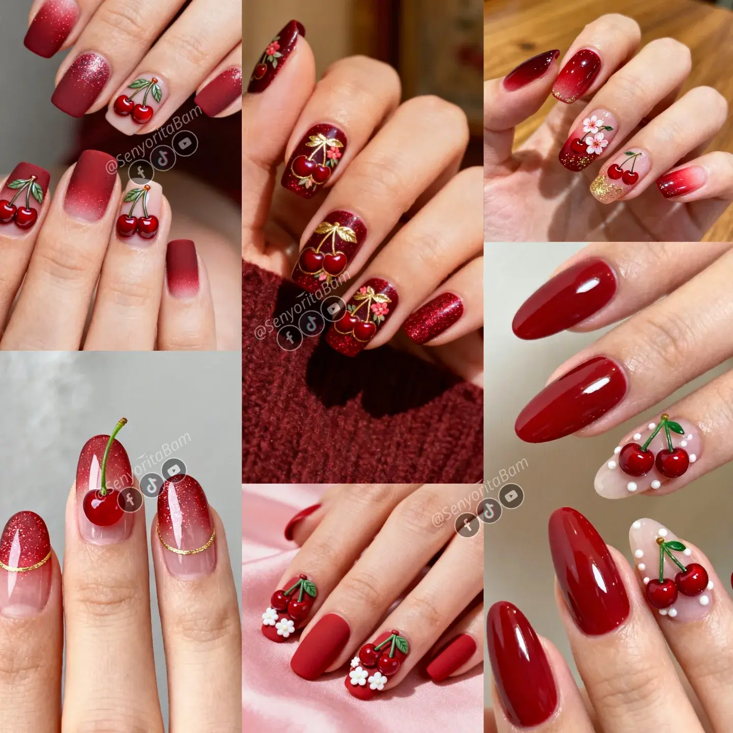 Red Cherry Nails Ideas