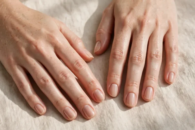 Chic short nail designs on real hands with low-maintenance manicure