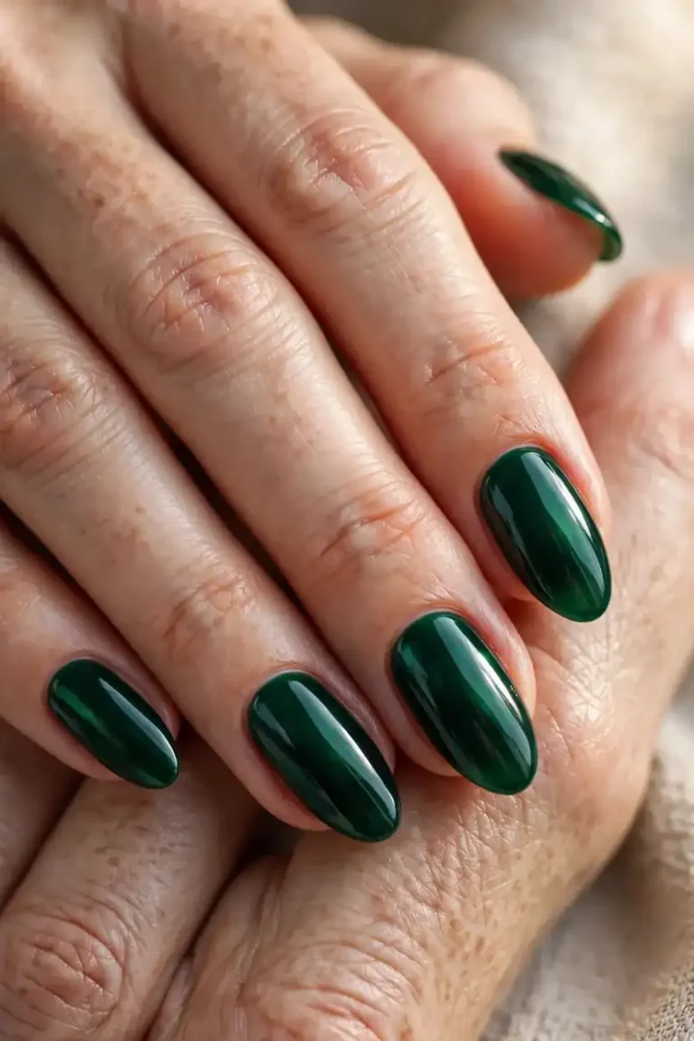 25 Emerald Green Nail Ideas That Look Rich in Every Light