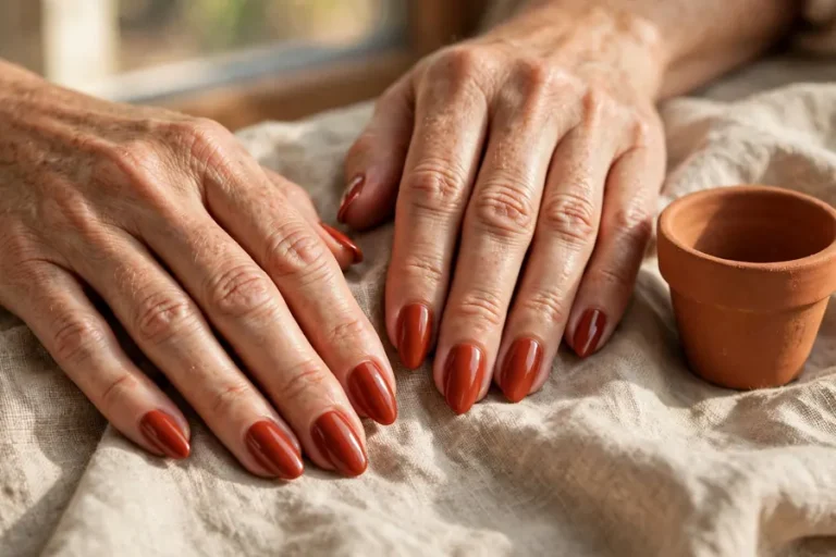 25 Earthy Nail Ideas Rooted in Terracotta, Olive and Clay