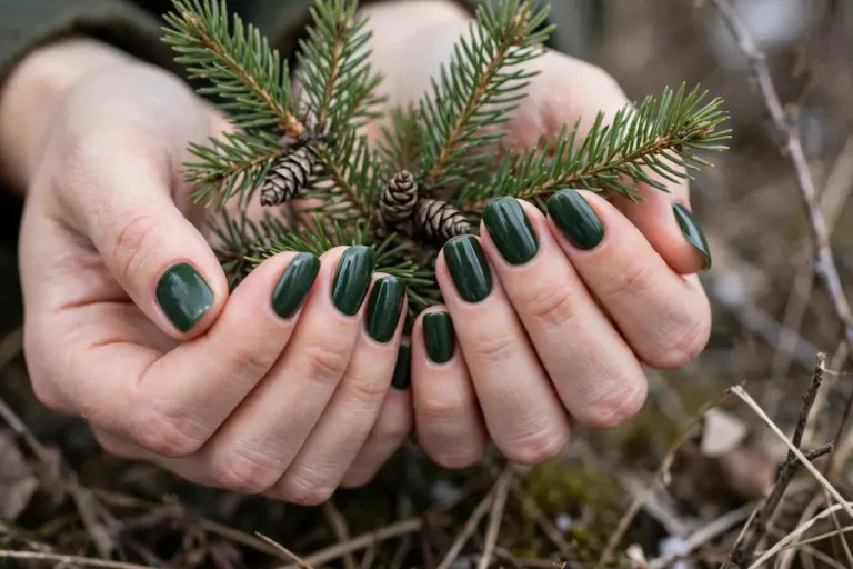 25 Evergreen Nail Ideas for a Fresh Christmas Tree Manicure