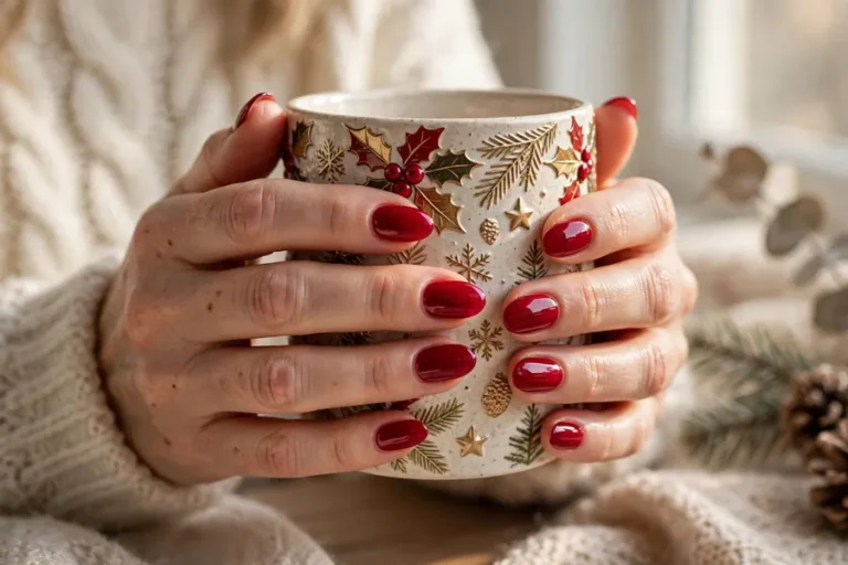 25 Cranberry Nail Ideas for a Rich Festive Manicure