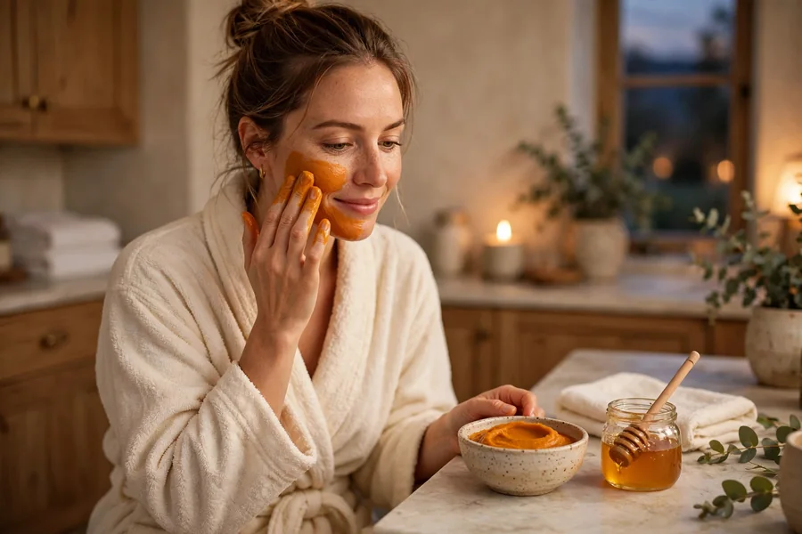 Homemade pumpkin face mask for a fall self care routine